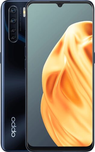 Oppo A91 zwart overzicht