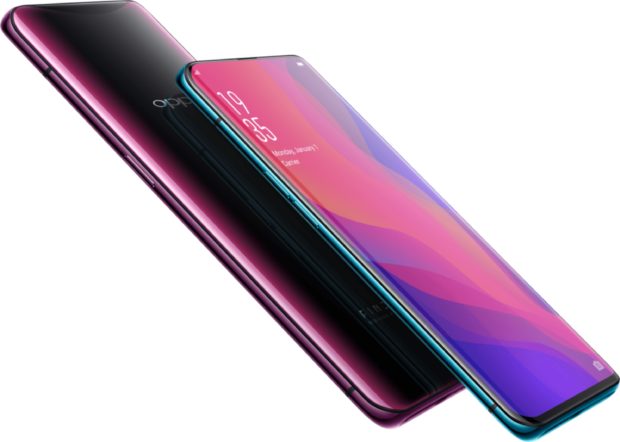 Oppo Find X couleurs résumé