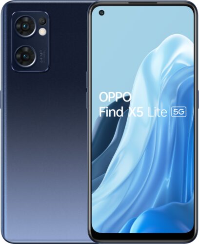 Oppo Find X5 Lite zwart overzicht