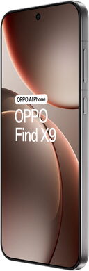 Oppo Find X9 5g titanium grau Vorderseite rechte Seite