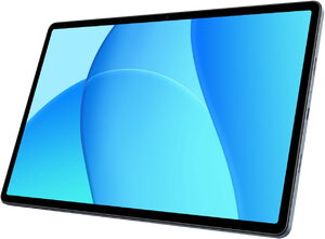 Oppo Pad SE blauw voorkant y rechterzijkant schuin