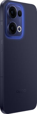 Oppo reno 13 5g blauw achterkant rechterzijkant