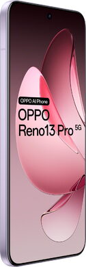 Oppo reno 13 5g viola copertina frontale lato sinistro