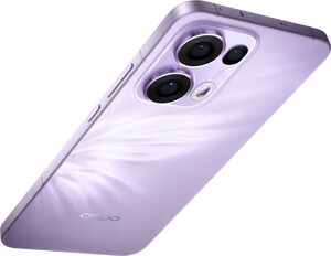 Oppo reno 13 5g viola indietro lato destro top aslant