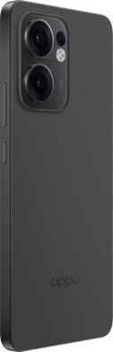 Oppo reno 13 f 5g grijs achterkant rechterzijkant