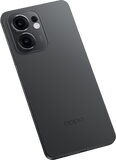 Oppo reno 13 f 5g grijs achterkant rechterzijkant schuin