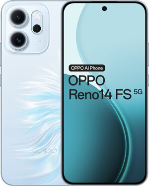 Oppo Reno14 FS 5G opal blauw overzicht