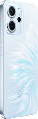 Oppo Reno14 FS 5G opal blauw achterkant rechterzijkant