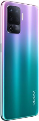 Oppo Reno5 Lite purple back right side