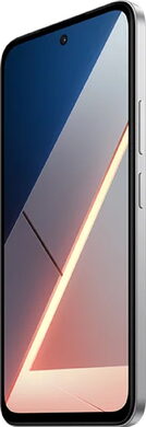 POCO M7 zilver voorkant rechterzijkant