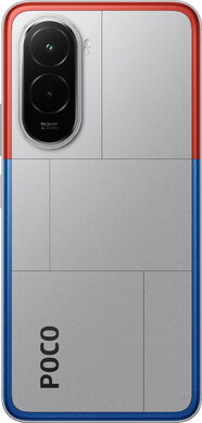 POCO M7 zilver achterkant