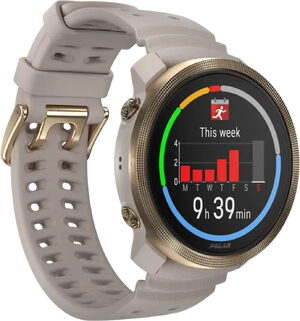 Polar Vantage M3 greige sand yellow front left side