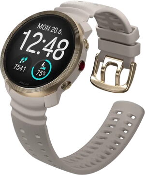Polar Vantage M3 greige sand yellow front right side tilted ed