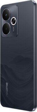 realme 14T 5G zwart achterkant linkerzijkant