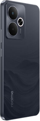 realme 14T 5G zwart achterkant rechterzijkant