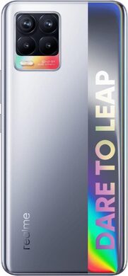 realme 8 silver back