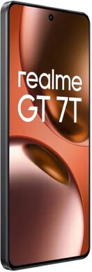 realme GT 7T zwart voorkant linkerzijkant