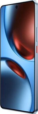 realme GT 7T blauw voorkant rechterzijkant