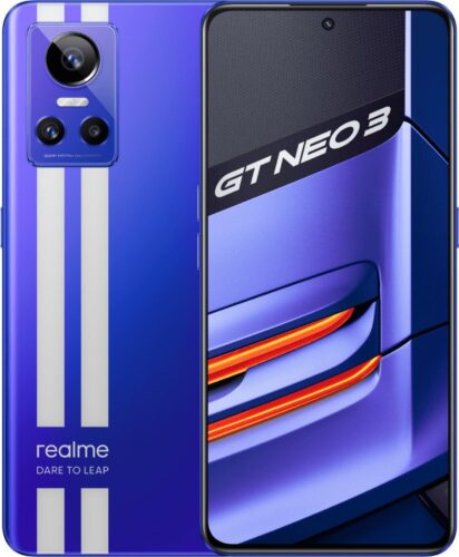 realme GT neo 3 blau Übersicht