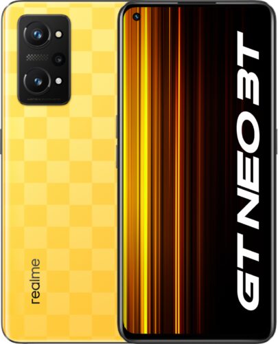 realme GT neo 3T yellow overview