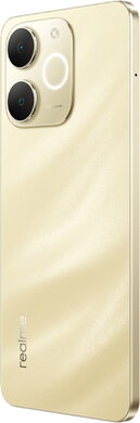 realme Note 70T guld bagside venstre side