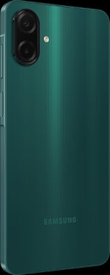 Samsung Galaxy A07 grønn bakside høyre side