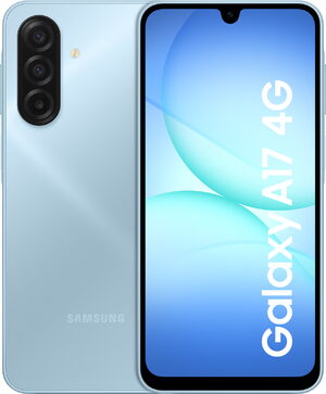 Samsung Galaxy A17 4G blauw overzicht