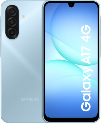 Samsung Galaxy A17 4G blauw overzicht