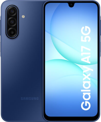 Samsung Galaxy A17 5G blauw overzicht