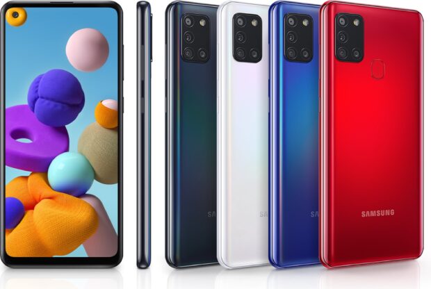 Samsung Galaxy A21s color overzicht