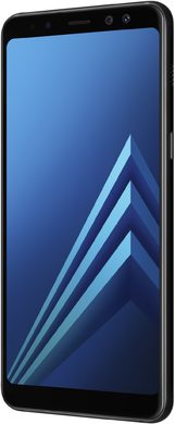 Samsung Galaxy a8 2018 black front right side