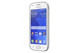 Samsung Galaxy Ace Style tilted ed right side white