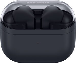 Samsung Galaxy Buds3 FE zwart case voorkant gesloten