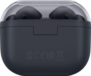 Samsung Galaxy Buds3 FE zwart case achterkant gesloten