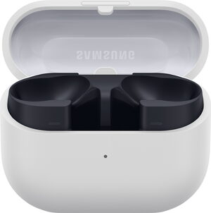 Samsung Galaxy Buds3 FE grijs case voorkant geopend ed empty