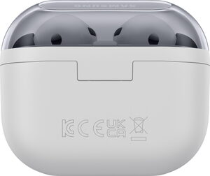 Samsung Galaxy Buds3 FE grijs case achterkant gesloten