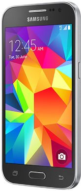 Samsung Galaxy core prime value edition grey front right side