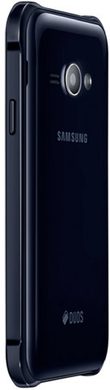 Samsung Galaxy J1 Ace Duos negro volver lado derecho