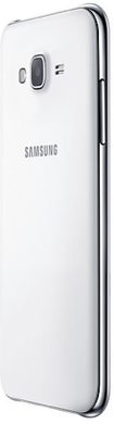 Samsung Galaxy J5 wit achterkant linkerzijkant
