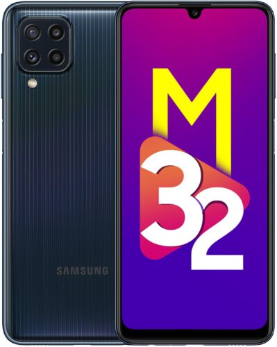 Samsung Galaxy M32 zwart overzicht