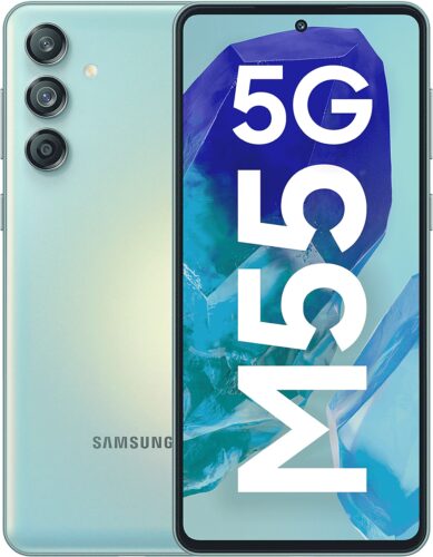 Samsung Galaxy M55 5G groen overzicht