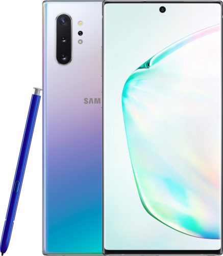 Samsung Galaxy note 10 plus silver overview