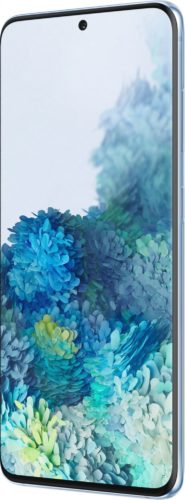 Samsung Galaxy S20 5G blau Vorderseite rechte Seite