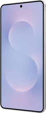Samsung Galaxy S25 Edge zilver voorkant rechterzijkant