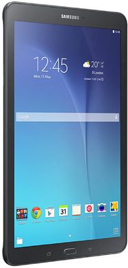 Samsung Galaxy Tab e 96 wifi black front left side