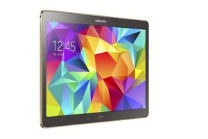 Samsung Galaxy tab s 10 5 4g bronze left side tilted ed