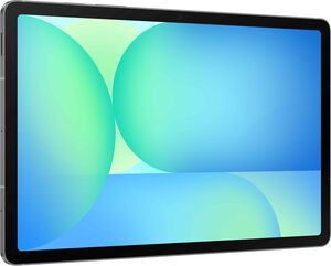 Samsung Galaxy Tab S10 FE grijs voorkant linkerzijkant