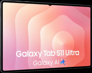 Samsung Galaxy Tab S11 Ultra WiFi grijs voorkant linkerzijkant