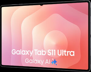 Samsung Galaxy Tab S11 Ultra WiFi grijs voorkant rechterzijkant