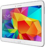 Samsung Galaxy tab4 ve 101 wifi white front right side tilted ed